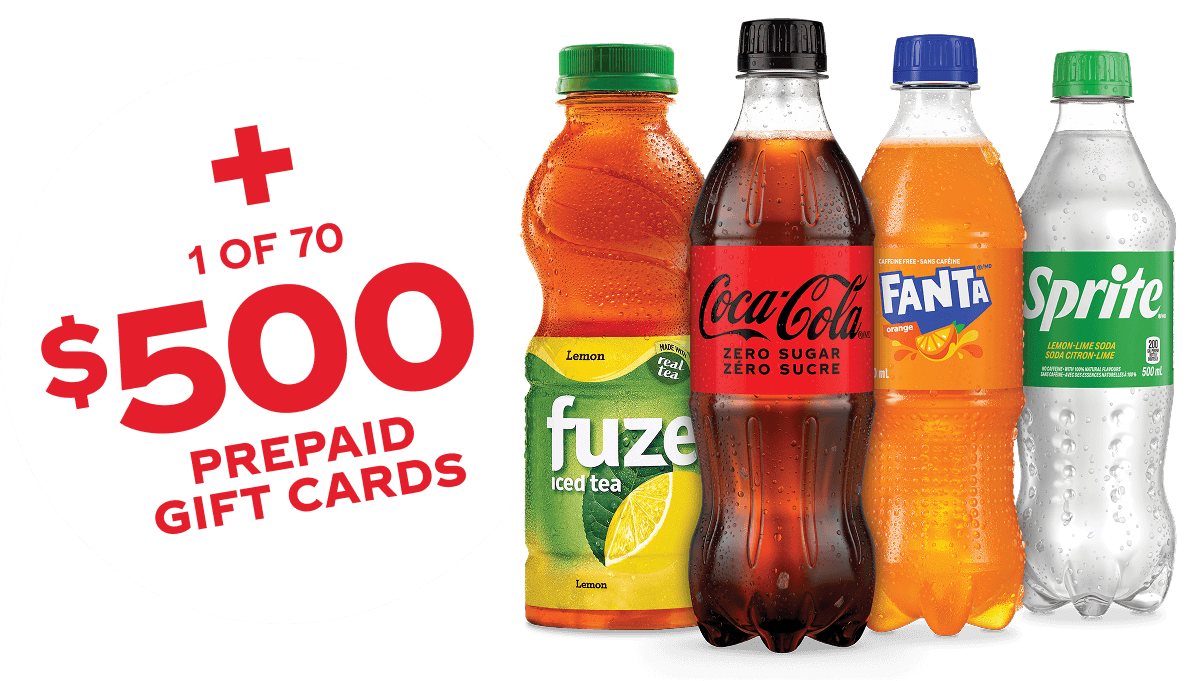 plus one of seventy $500 prepaid gift cards